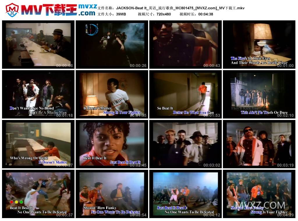 JACKSON-Beat It_英语_流行歌曲_MC801475